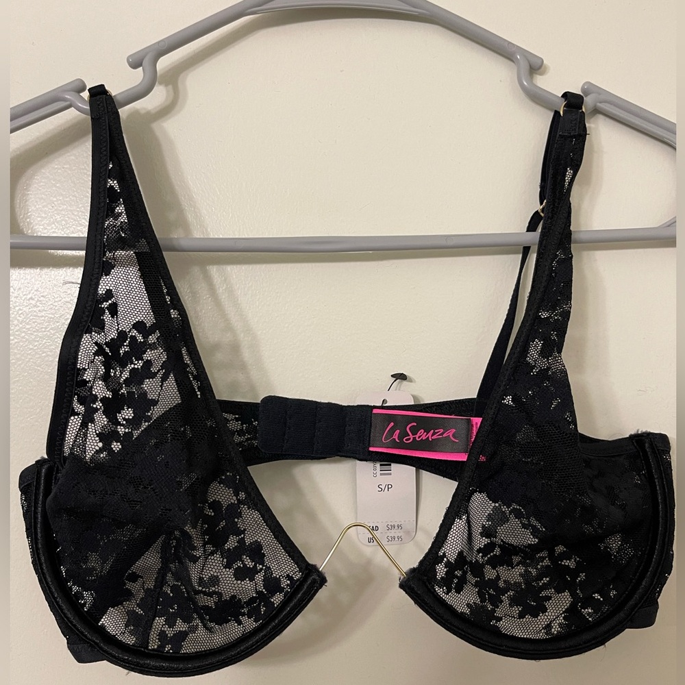 NWT La Senza Unlined Lace Bra size S